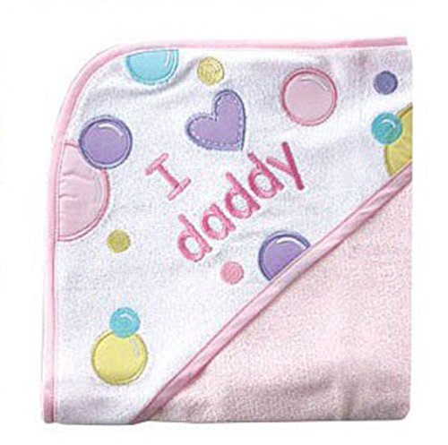 8661347594366 - GIRL'S HOODED TOWEL LUVABLE FRIENDS BABY TOWEL BABY BATH TOWEL