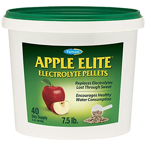0086621003385 - FARNAM APPLE ELITE ELECTROLYTE PELLETS SUPPLEMENT FOR HORSES, REPLACES ELECTROLYTES LOST DURING EXERCISE, EXTREME WEATHER AND STRESSFUL CONDITIONS 7.5 POUNDS, 40 DAY SUPPLY