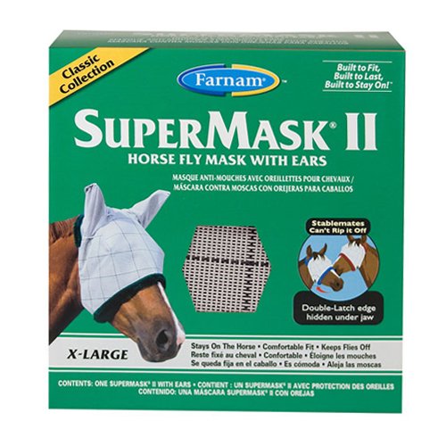 0086621607583 - SUPERMASK 2 FLY MASK SIZE XL HORSE W EARS