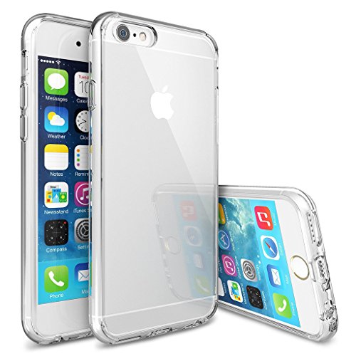 0866961000233 - SPIGEN MEETS ZEUZZ CLEAR IPHONE 6 PLUS CASE / CRYSTAL CLEAR ULTRA HYBRID TPU AIR CUSHION SHOCK ABSORBENT BUMPER PHONE CASE WITH TRANSPARENT BACK FOR IPHONE 6 PLUS