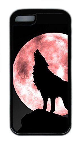 8672998504956 - WOLF BLOOD MOON PERSONALIZED BLACK CASE COVER FOR APPLE IPOD TOUCH 6