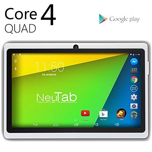0867397000057 - NEUTAB® N7 PRO 7'' QUAD CORE GOOGLE ANDROID 4.4 KITKAT TABLET PC, HD 1024X600 DISPLAY, BLUETOOTH, DUAL CAMERA, GOOGLE PLAY PRE-LOADED, 3D-GAME SUPPORTED (WHITE)