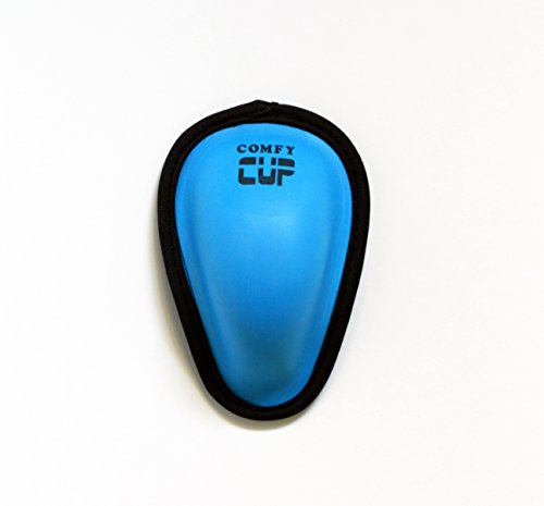 Comfy Cup, Boys Youth Sized Soft Protective Cup Ages 7-11 (Neon Blue), 867613000205