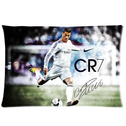 8676311272935 - CRISTIANO RONALDO REAL MADRID CUSTOM PILLOWCASE PILLOW SHAM QUEEN SIZE PILLOW CUSHION CASE COVER TWO SIDES PRINTED 20*30 INCHES