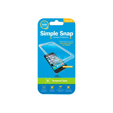 0867995000060 - REVAMP SIMPLE SNAP SCREEN PROTECTOR (IPHONE 5C) (TEMPERED GLASS) TRANSPARENT SS0007