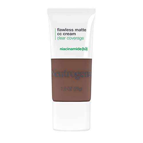 0086800160052 - NEUTROGENA CLEAR COVERAGE FLAWLESS MATTE CC CREAM, FULL-COVERAGE COLOR CORRECTING CREAM FACE MAKEUP WITH NIACINAMIDE (B3), OIL-, FRAGRANCE-, PARABEN- & PHTHALATE-FREE, TRUFFLE 9.5, 1 OZ