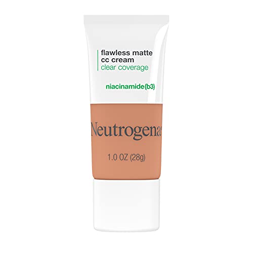0086800160380 - NEUTROGENA CLEAR COVERAGE FLAWLESS MATTE CC CREAM, FULL-COVERAGE COLOR CORRECTING CREAM FACE MAKEUP WITH NIACINAMIDE (B3), OIL-, FRAGRANCE-, PARABEN- & PHTHALATE-FREE, CAPPUCCINO 6.3, 1 OZ