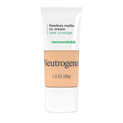 0086800196488 - NEUTROGENA CLEAR COVERAGE FLAWLESS MATTE CC CREAM, FULL-COVERAGE COLOR CORRECTING CREAM FACE MAKEUP WITH NIACINAMIDE (B3), OIL-, FRAGRANCE-, PARABEN- & PHTHALATE-FREE, VANILLA 3.0, 1 OZ
