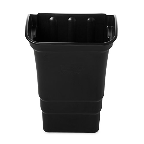 0086876662849 - RUBBERMAID COMMERCIAL PRODUCTS FG335388BLA REFUSE BIN, UTILITY CART ACCESSORIES, 8 GAL, BLACK