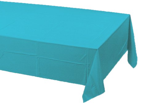 0086891403472 - CREATIVE CONVERTING PAPER BANQUET TABLE COVER, BERMUDA BLUE