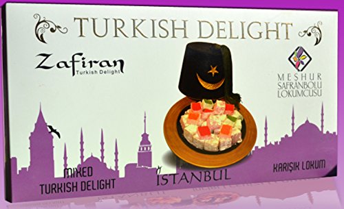 8697448151214 - SAFRANBOLOU TURKISH DELIGHTS WITH MIXED FRUITS FLAVOURS 300GR. BOX