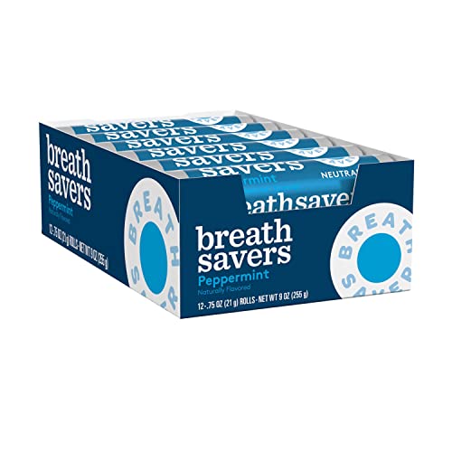 0087009528254 - BREATH SAVERS MINTS, PEPPERMINT, 0.75-OUNCE ROLLS (PACK OF 24)