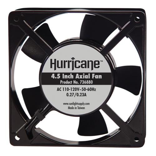 0870883008727 - HURRICANE 4.5-INCH AXIAL FAN FOR GREENHOUSES, 112CFM
