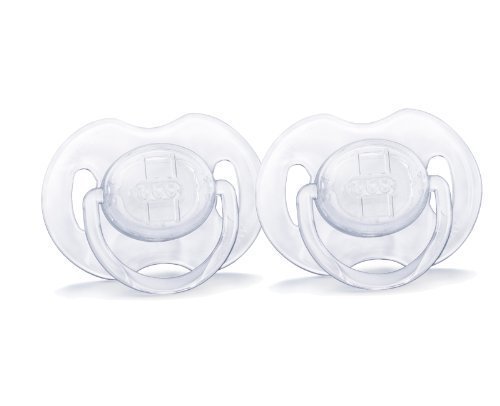 8710103543275 - PHILIPS AVENT TRANSLUCENT ORTHODONTIC INFANT PACIFIER, CLEAR