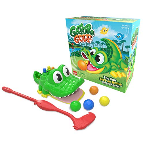 8711808312401 - GATOR GOLF - PUTT THE BALL INTO THE GATORS MOUTH TO SCORE GAME BY GOLIATH, SINGLE, GATOR GOLF, 27 X 27 X 12.5 CM FOR AGE 3+ YEARS