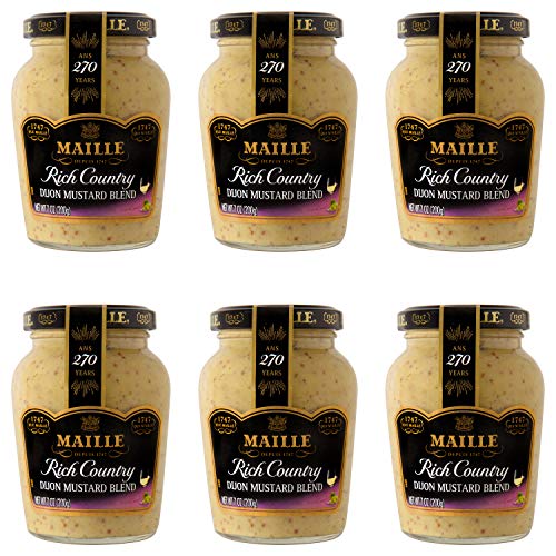 8712566666867 - MAILLE MUSTARD, RICH COUNTRY DIJON, 7 OZ , (PACK OF 6)