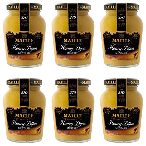 8712566666904 - MAILLE MUSTARD HONEY DIJON FOR VINAIGRETTES, GLAZED VEGETABLES, AND CHICKEN RECIPES GOURMET DIJON MUSTARD IMPORTED FROM FRANCE, MADE WITH REAL HONEY 8 OZ