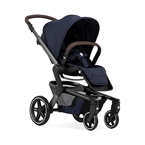 8715688066904 - JOOLZ HUB+ - PREMIUM STROLLER FOR BABIES FROM 6 MONTHS UP TO 50 LBS - SUPERIOR COMFORT & SAFETY - EASY FOLD & GO - INTEGRATED LED LIGHTS - XXL SUNHOOD - NAVY BLUE