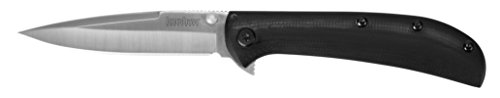 0087171048420 - KERSHAW AM-3 UTILITY FOLDING KNIFE WITH SPEEDSAFE ASSISTED OPENING AL-MAR DESIGN, BLACK/GREY