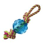 0871864002222 - ORKA MINI BALL WITH ROPE DOG TOY