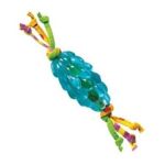 0871864002246 - ORKA PINE CONE DOG CHEW TOY MINI 5 LENGTH WITH STREAMERS 1 TOY