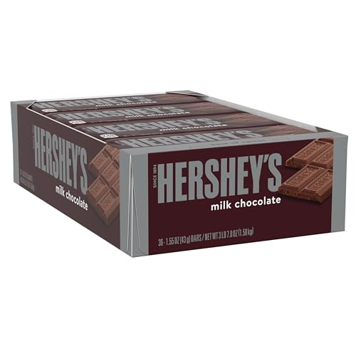 8719925810879 - HERSHEYS MILK CHOCOLATE CANDY BARS, 1.55 OZ (36 COUNT)