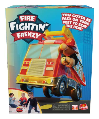 8720077229662 - GOLIATH FIRE FIGHTIN FRENZY GAME - FAST-PACED ACTIVE FLOOR PLAY WITH REALISTIC FIRETRUCK ACTION - AGES 4 AND UP, 2-4 PLAYERS