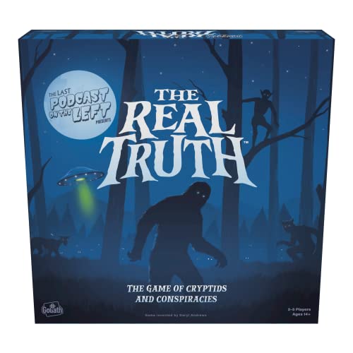 8720077229778 - GOLIATH THE LAST PODCAST ON THE LEFT PRESENTS: THE REAL TRUTH - STRATEGY GAME OF WORLD CONSPIRACY THEORIES AND MYSTERIES WITH OVER 300 COMPONENTS - AGES 14 AND UP, 2-5 PLAYERS