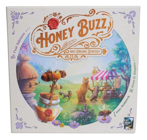 8720077287198 - GOLIATH HONEY BUZZ BOARD GAME - TILE PLACEMENT STRATEGY GAME WOODEN COMPONENTS, 1-4 PLAYERS, AGES 10 AND UP