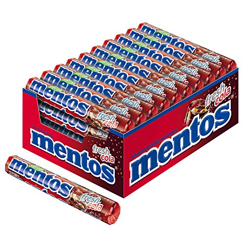8723400752776 - MENTOS FRESH COLA CHEWY DRAGEES 1.32-OUNCE ROLLS (PACK OF 40)