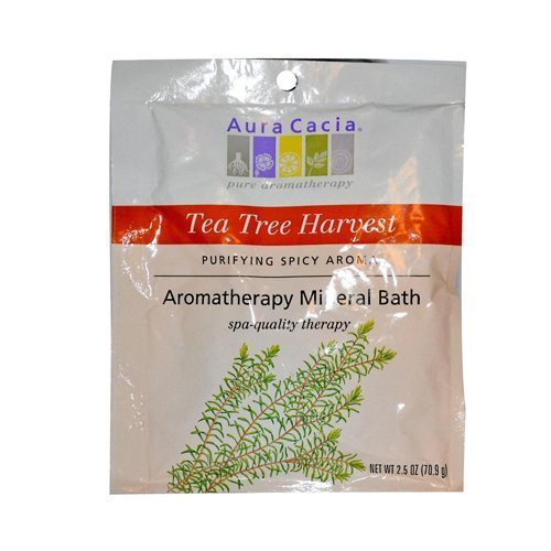 8724699554942 - AURA CACIA AROMATHERAPY MINERAL BATH TEA TREE HARVEST - 2.5 OZ - CASE OF 6