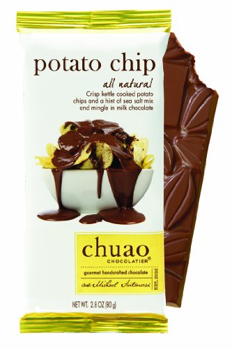 0872629009142 - CHUAO CHOCOLATIER POTATO CHIP CHOCOLATE BAR, 2.8-OUNCE (12-PACK)