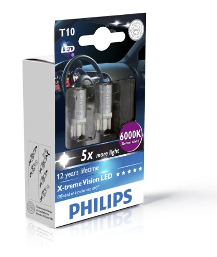 8727900703443 - PHILIPS BLUE VISION 194 T10 W5W LED REPLACEMENT BULB