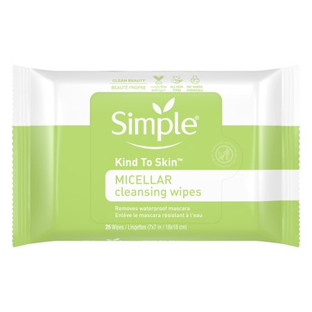 0087300526485 - SIMPLE MICELLAR MAKE-UP REMOVER WIPES, 25 COUNT