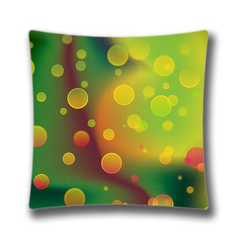 8731320910701 - COLORFUL CIRCLES PATTERN 18X18 INCH (TWIN SIDES) SQUARE THROW PILLOW CASE GORGEOUS DECOR CUSHION COVERS,DIC32533