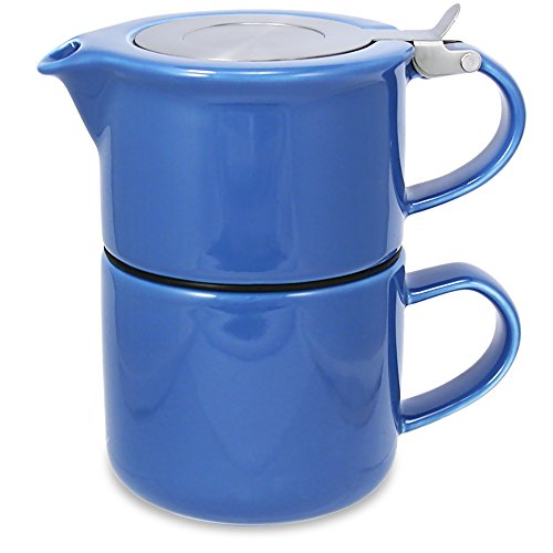 0874118001620 - FORLIFE TEA FOR ONE WITH INFUSER, 14-OUNCE, BLUE