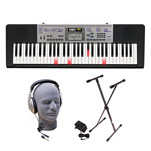 0874171006419 - CASIO INC. LK175 PPK 61-KEY LIGHTED KEY PREMIUM KEYBOARD PACK WITH HEADPHONES, POWER SUPPLY AND STAND