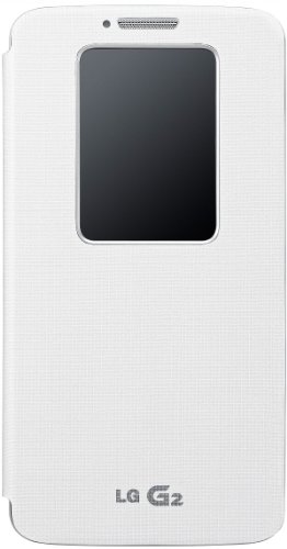 0874305006094 - LG WHITE QUICKWINDOW CONVENIENT FOLIO FLIP DIARY CASE COVER FOR LG G2 (EXCLUDINGVERIZON)