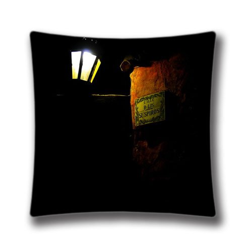 8743408306269 - 16X16 INCH (TWIN SIDES) CALLE DE LOS SUSPIROS PERSONALIZED SQUARE THROW PILLOW CASE COLOURFUL DECOR CUSHION COVERS,DIC30723