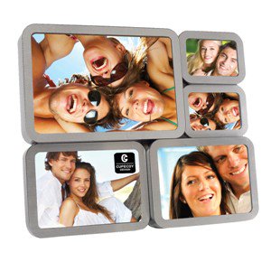 0874512003015 - CUPECOY HOME FASHION ROUND EDGE PHOTO GALLERY - HOLDS FIVE PHOTOS