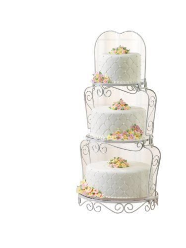 0087491467949 - WILTON GRACEFUL TIERS DECORATIVE WEDDING CAKE DESSERT STAND 3 LAYER