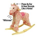 0874959004323 - PLUSH ROCKING HORSE WITH SOUNDS PINK