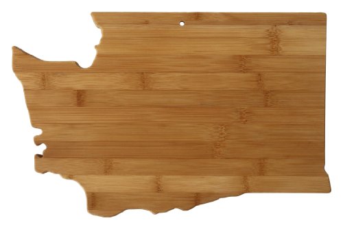 0875118008626 - TOTALLY BAMBOO STATE CUTTING & SERVING BOARD, WASHINGTON, 100% BAMBOO BOARD FOR COOKING AND ENTERTAINING