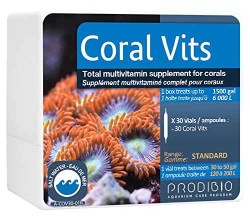 0875295001267 - PRODIBIO CORAL VITS, MULTI-VITAMIN REEF SUPPLEMENT, SALTWATER, 30/1 ML VIALS, 30 GAL AND UP