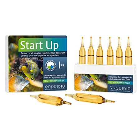 0875295002110 - PRODIBIO START UP, BACTERIA STARTER KIT, FRESH AND SALTWATER, 6/1 ML VIALS, 30 GAL AND UP
