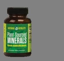 0875534001942 - NATURAL VITALITY PLANT SOURCED MINERALS DIET SUPPLEMENT, 60 COUNT