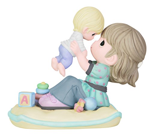 0875555026061 - PRECIOUS MOMENTS MOM HOLDING BABY UP FIGURINE