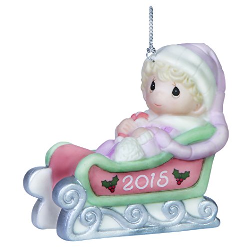 0875555027761 - PRECIOUS MOMENTS BABY'S FIRST CHRISTMAS-2015 GIRL ORNAMENT