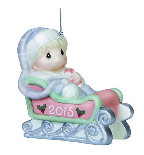 0875555027778 - PRECIOUS MOMENTS BABY'S FIRST CHRISTMAS-2015 BOY ORNAMENT
