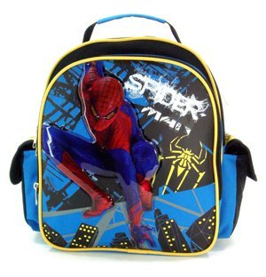 0875598608002 - SMALL SIZE BLUE SPIDERMAN BACKPACK - KID SIZE SPIDERMAN BACKPACK